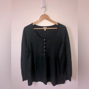 L.L. Bean Women’s Gray Wool Sweater Top Size XL